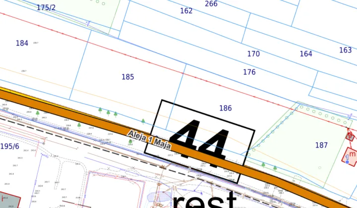 Działka inwestycyjna Zator Podlipki, ul. Aleja 1 Maja