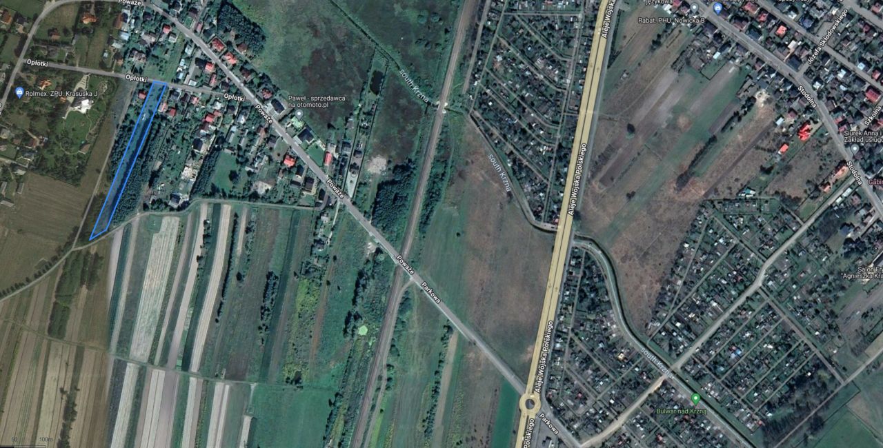 Działka budowlana Łuków Poważe, ul. Opłotki. Zdjęcie 2