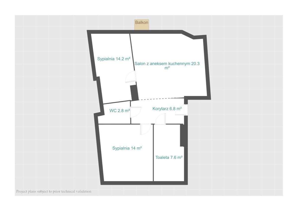 Mieszkanie 3-pokojowe Poznań Śródka, rynek Śródecki. Zdjęcie 18