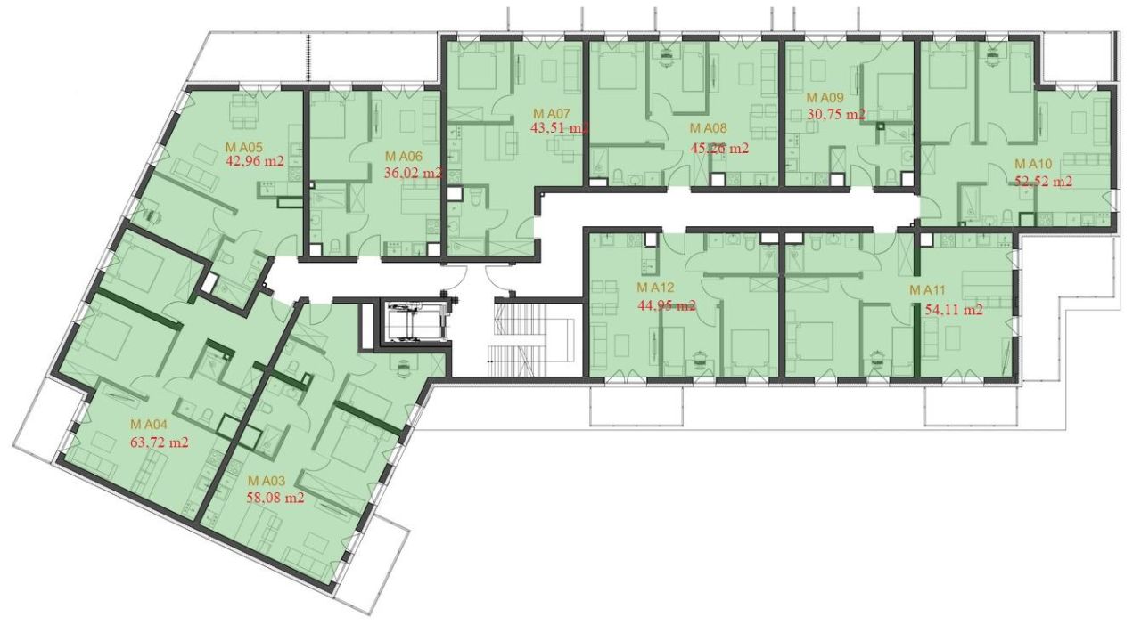 Mieszkanie 3-pokojowe Oświęcim Wysokie Brzegi. Zdjęcie 14