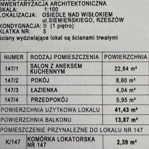 Mieszkanie 2-pokojowe Rzeszów Śródmieście, ul. Lucjana Siemieńskiego. Zdjęcie 3