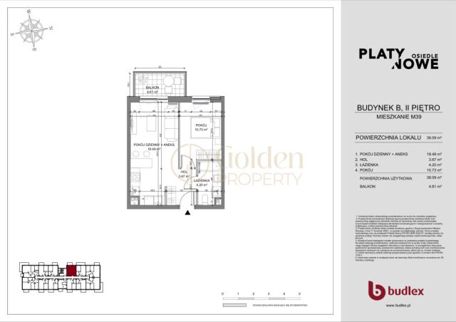 Mieszkanie 2-pokojowe Gdańsk Orunia, ul. Platynowa. Zdjęcie 5