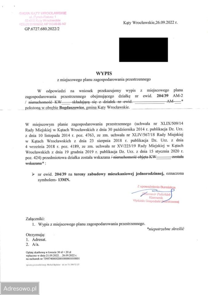 Działka budowlana Bogdaszowice, ul. Borówkowa. Zdjęcie 2