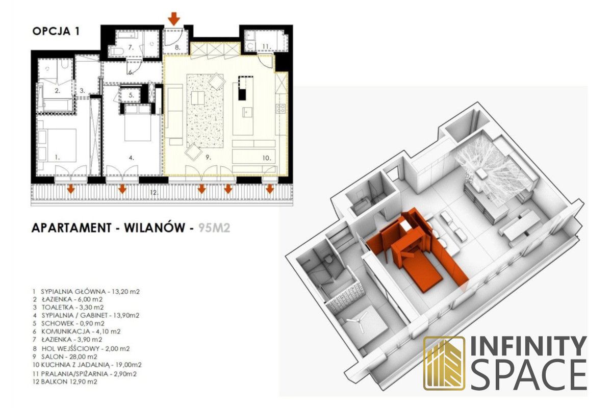Mieszkanie 3-pokojowe Warszawa Wilanów, ul. Sarmacka. Zdjęcie 19