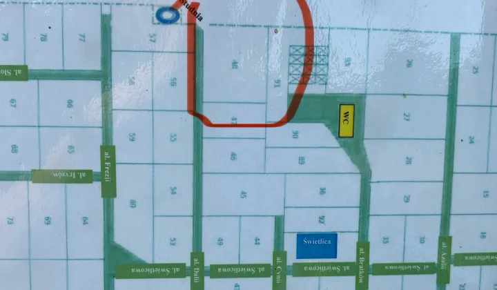 Działka rod Włocławek, ul. Płocka