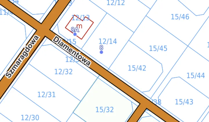 Działka budowlana Nowosiedlice, ul. Diamentowa