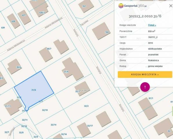 Działka budowlana Rokietnica, ul. Sportowa. Zdjęcie 1