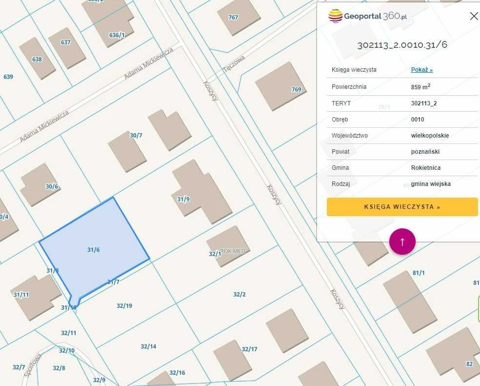 Działka budowlana Rokietnica, ul. Sportowa. Zdjęcie 1