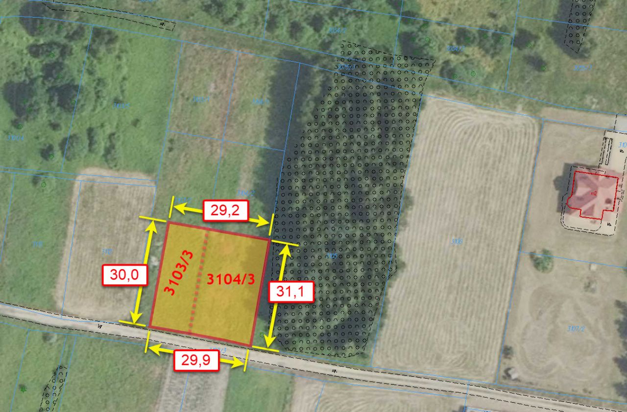 Działka budowlana Jasionka Kamionka. Zdjęcie 2