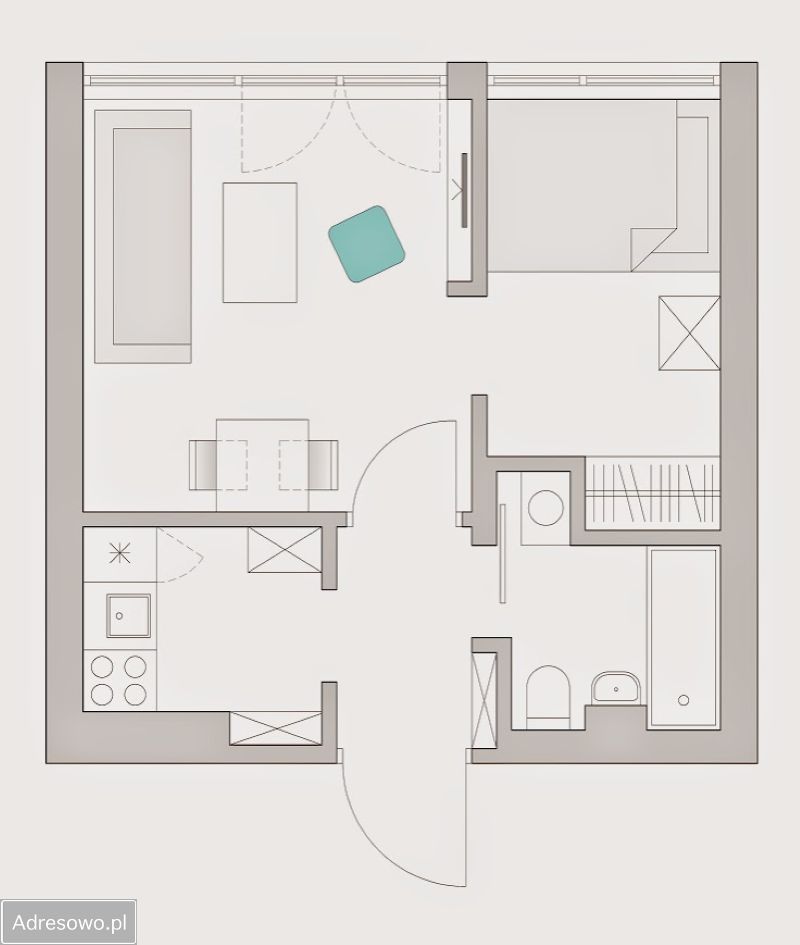 Mieszkanie 2-pokojowe Warszawa Śródmieście, ul. Marszałkowska. Zdjęcie 10