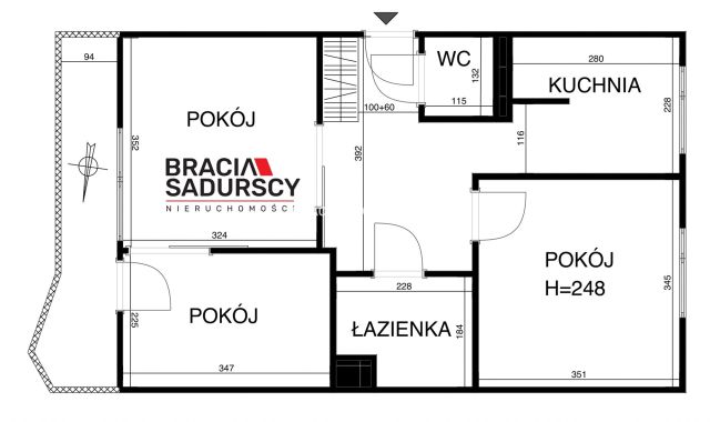 Mieszkanie 3-pokojowe Kraków Dębniki, ul. Kobierzyńska. Zdjęcie 33