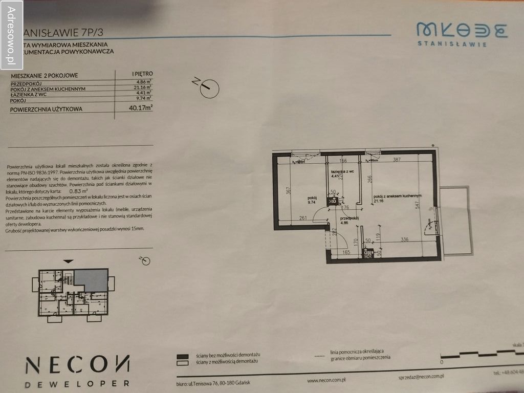 Mieszkanie 2-pokojowe Stanisławie. Zdjęcie 12