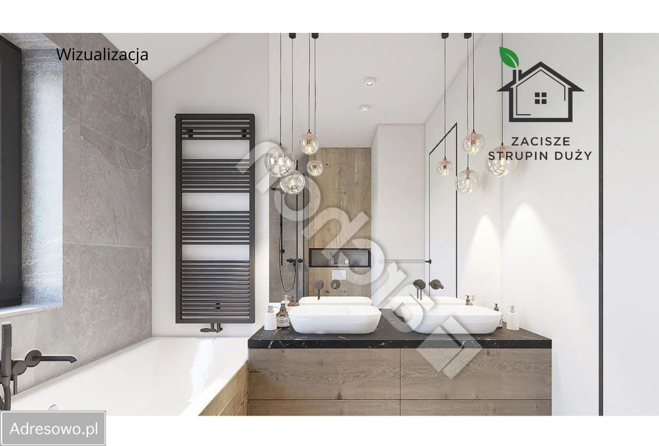 dom wolnostojący, 5 pokoi Strupin Duży. Zdjęcie 3