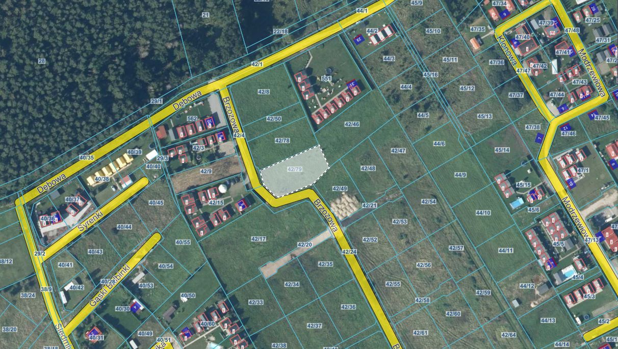 Działka budowlana Rusinowo, ul. Brzozowa