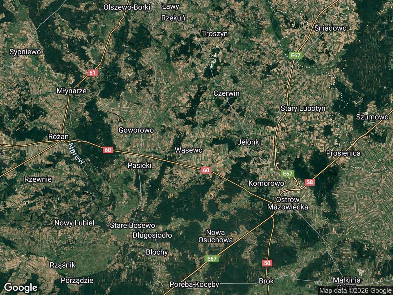 Działka budowlana Wąsewo-Kolonia