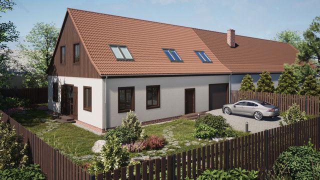 dom wolnostojący, 6 pokoi Gdańsk Kiełpino Górne, ul. Goplańska. Zdjęcie 1