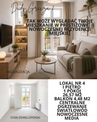 Mieszkanie 1-pokojowe Katowice Bogucice, ul. Jerzego Dudy-Gracza. Zdjęcie 4