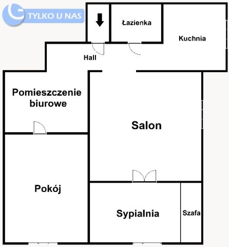 Mieszkanie 3-pokojowe Kraków, os. Centrum B. Zdjęcie 18
