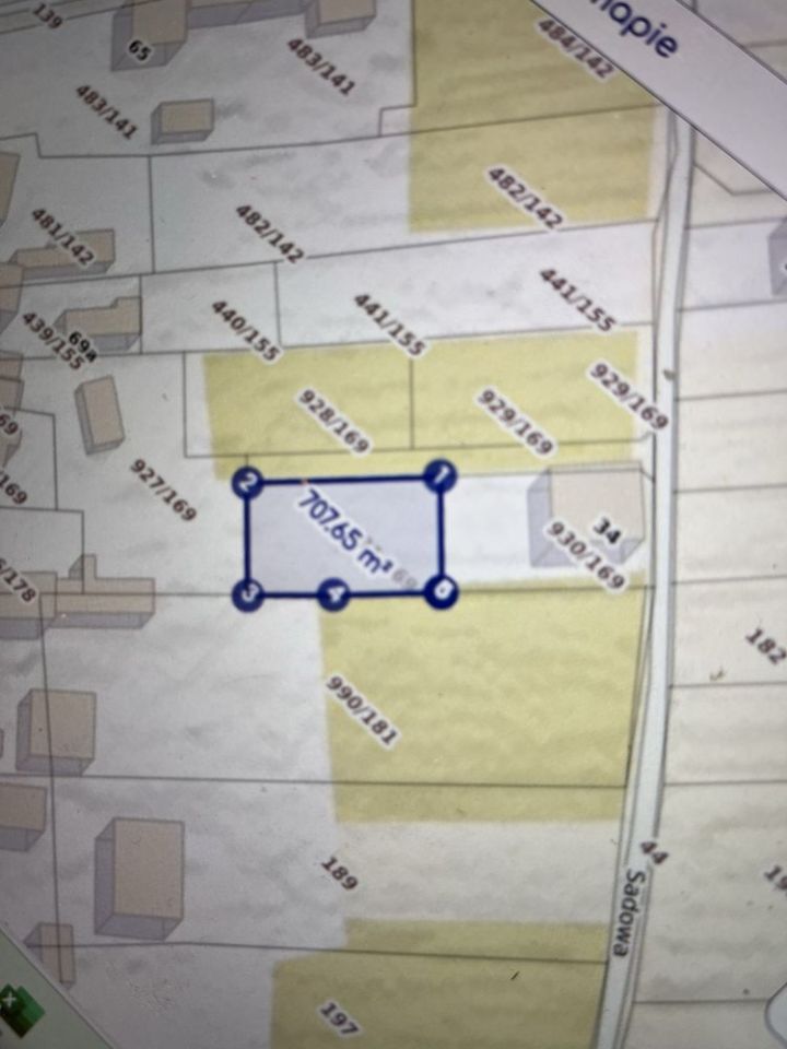 Działka budowlana Pilchowice, ul. Sadowa