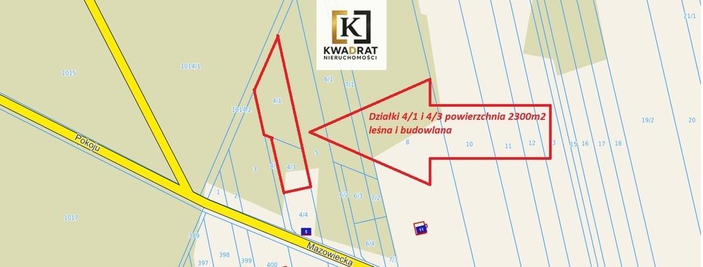 Działka budowlana Grodzisk, ul. Mazowiecka. Zdjęcie 3