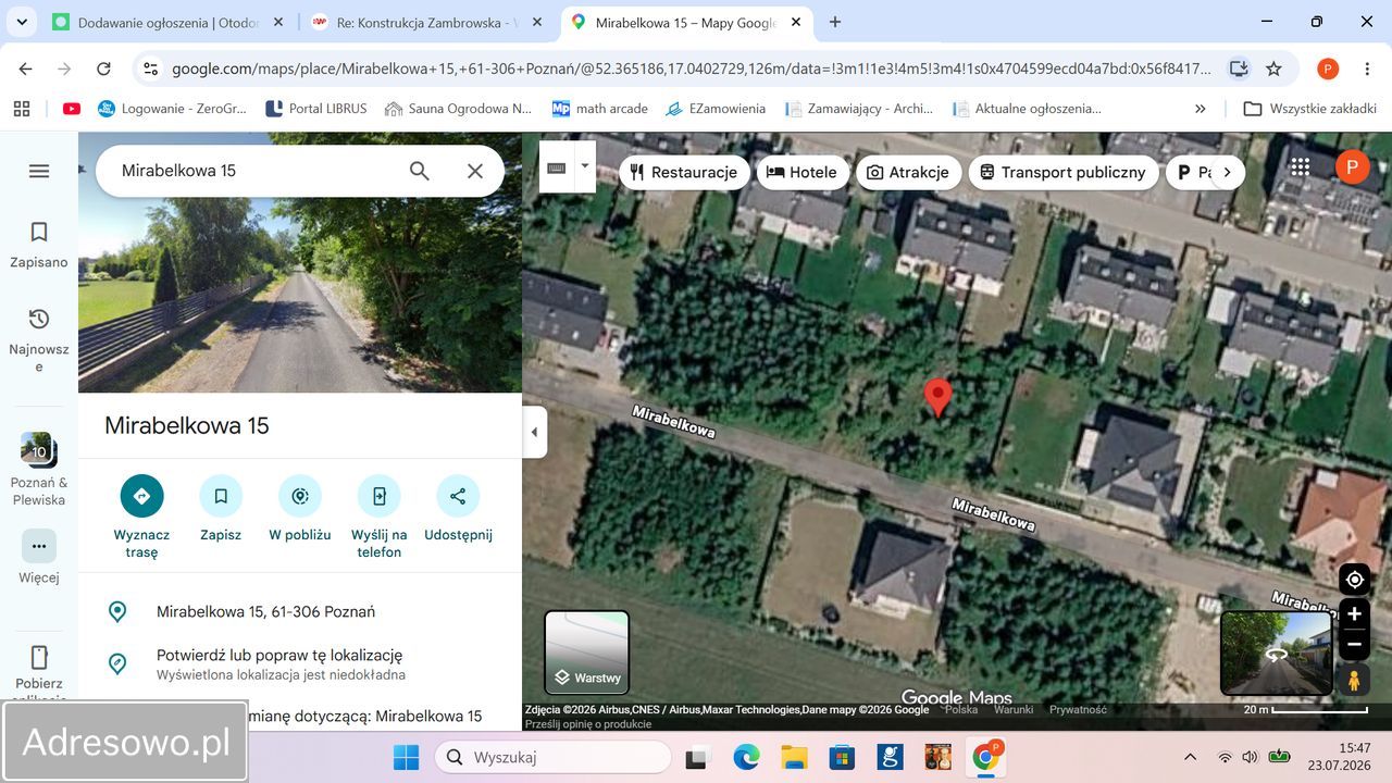 Działka budowlana Poznań Szczepankowo, ul. Mirabelkowa. Zdjęcie 1