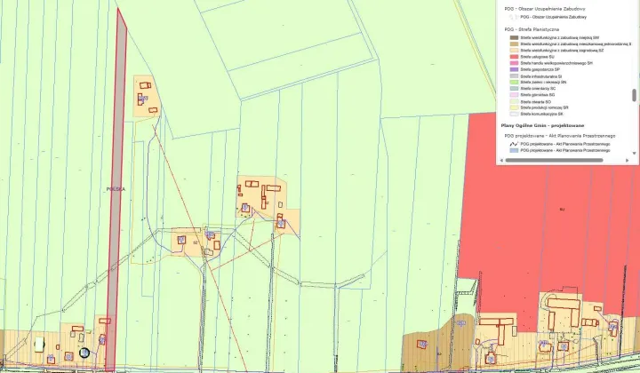 Działka rolno-budowlana Drzewce