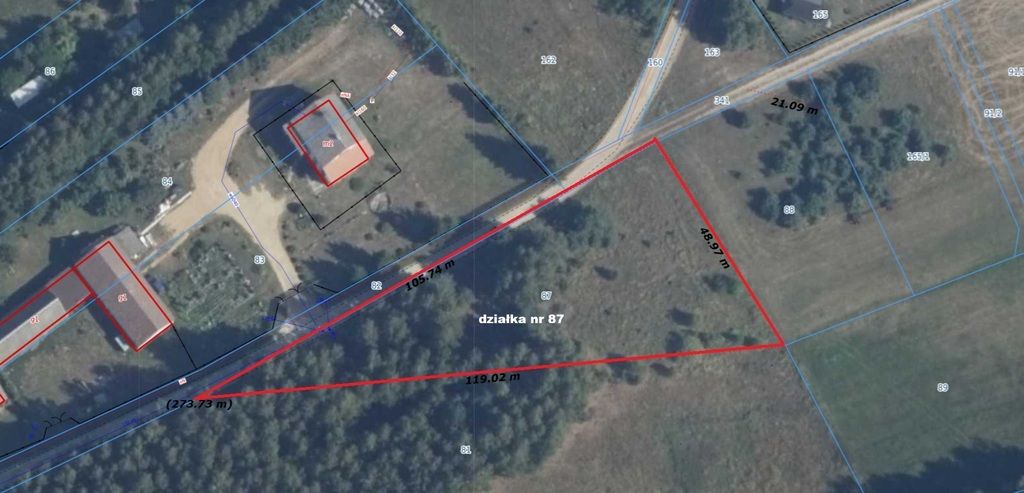 Działka budowlana Ptaki. Zdjęcie 2