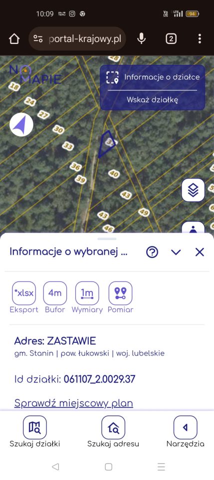 Działka leśna Zastawie. Zdjęcie 2