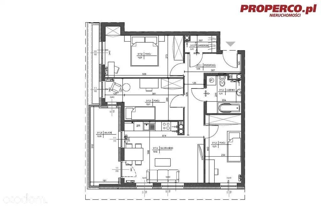 Mieszkanie 4-pokojowe Kielce, ul. Warszawska. Zdjęcie 8
