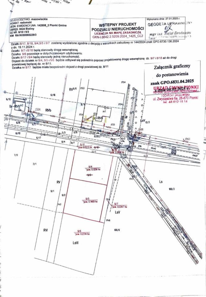 Działka budowlana Bieliny. Zdjęcie 3