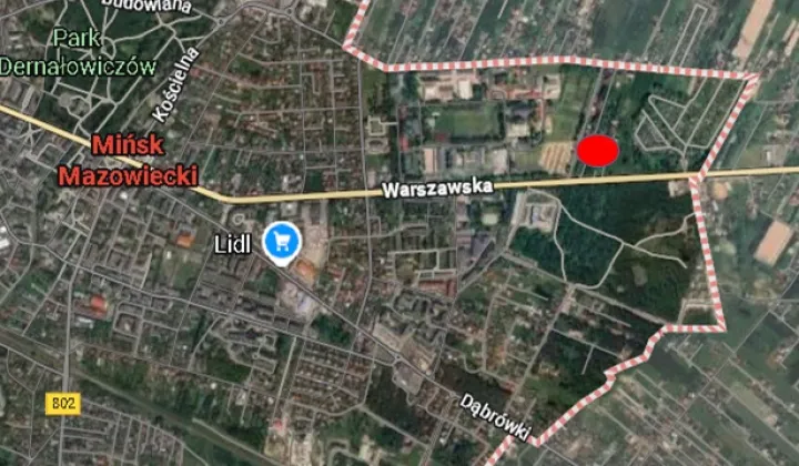 Działka budowlana Mińsk Mazowiecki Centrum, ul. Warszawska