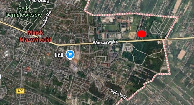 Działka budowlana Mińsk Mazowiecki Centrum, ul. Warszawska
