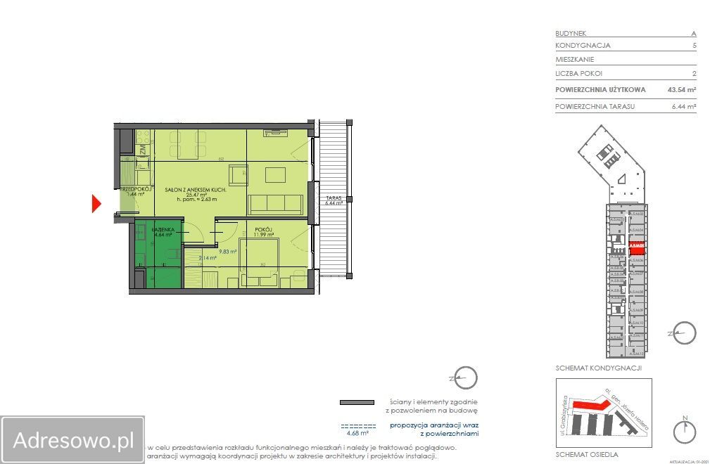Mieszkanie 2-pokojowe Wrocław Fabryczna, al. gen. Józefa Hallera. Zdjęcie 9