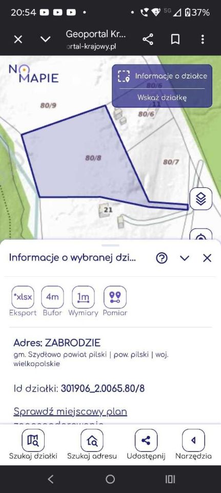 Działka siedliskowa Zabrodzie. Zdjęcie 3