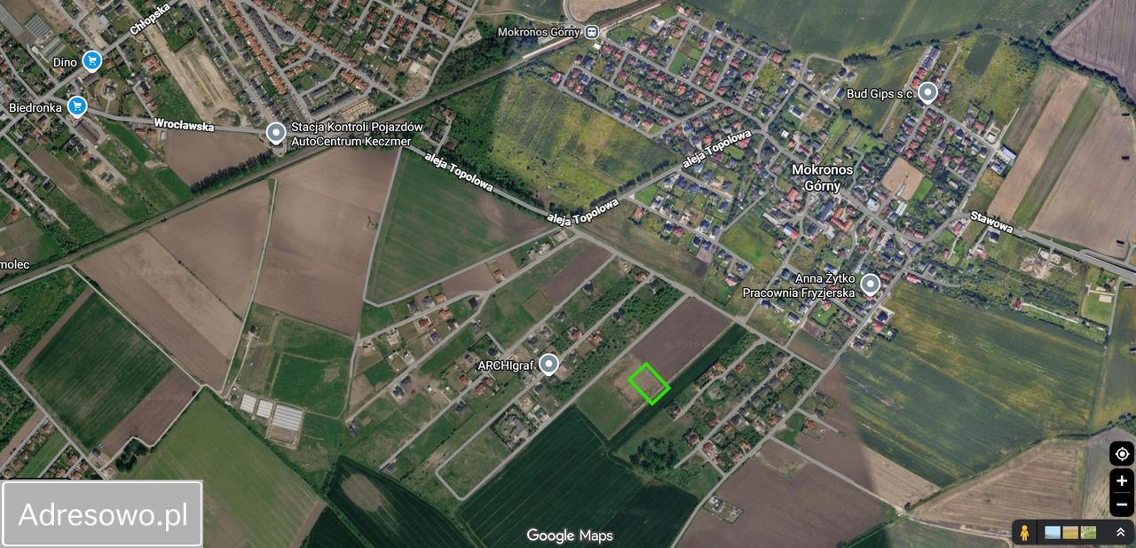 Działka siedliskowa Mokronos Górny, ul. Jarzębinowa. Zdjęcie 1