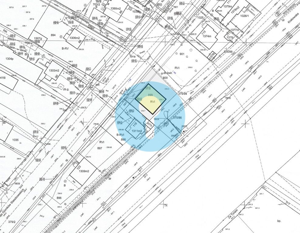 Działka inwestycyjna Kielce Białogon, al. Górników Staszicowskich. Zdjęcie 3