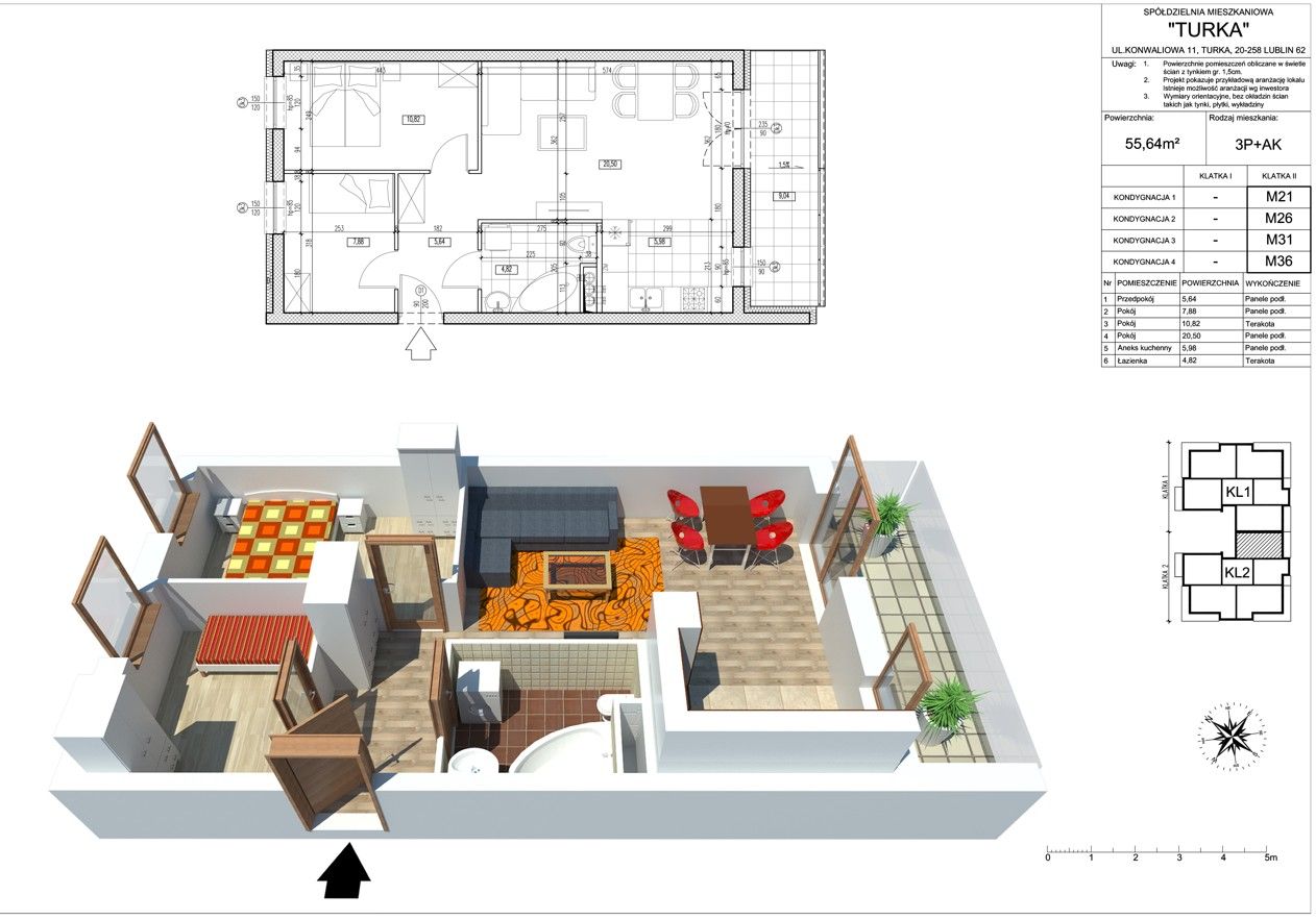 Mieszkanie 3-pokojowe Turka, ul. Konwaliowa. Zdjęcie 18