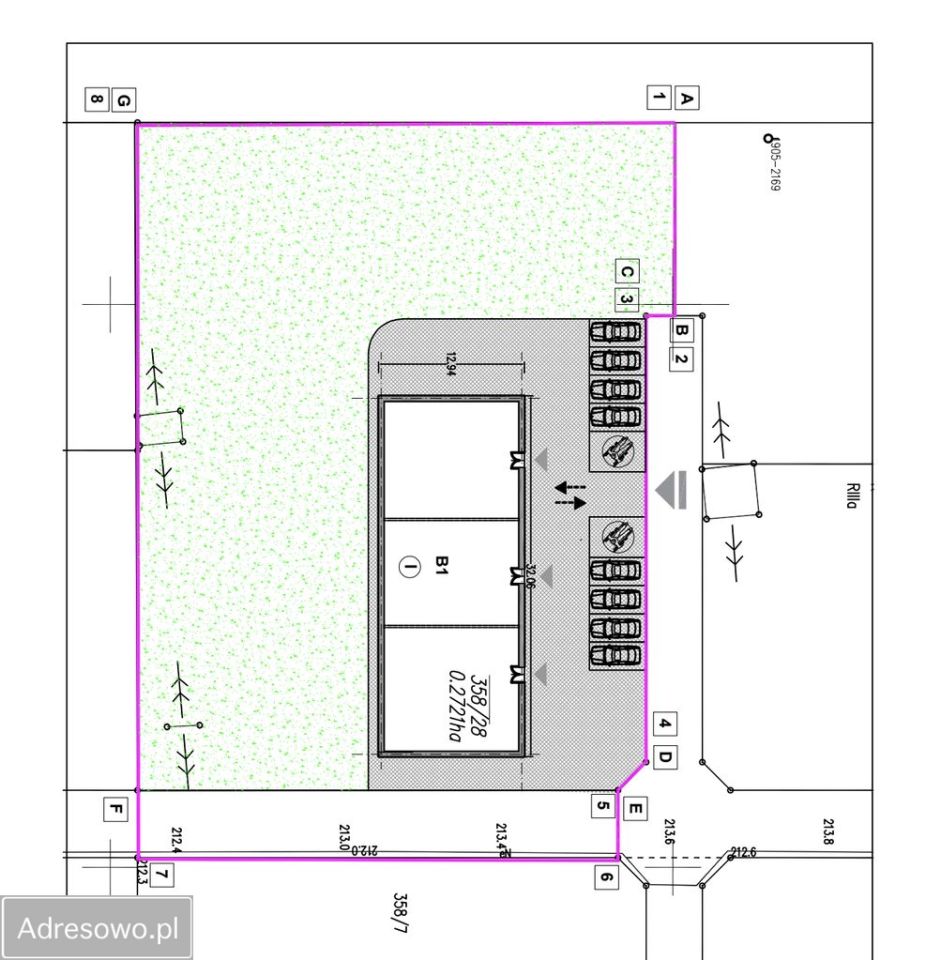 Działka inwestycyjna Lublin Głusk, ul. H. M. Sachsów