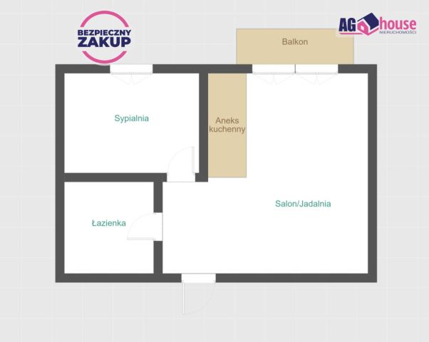 Mieszkanie 2-pokojowe Gdańsk Letnica, ul. Letnicka. Zdjęcie 7