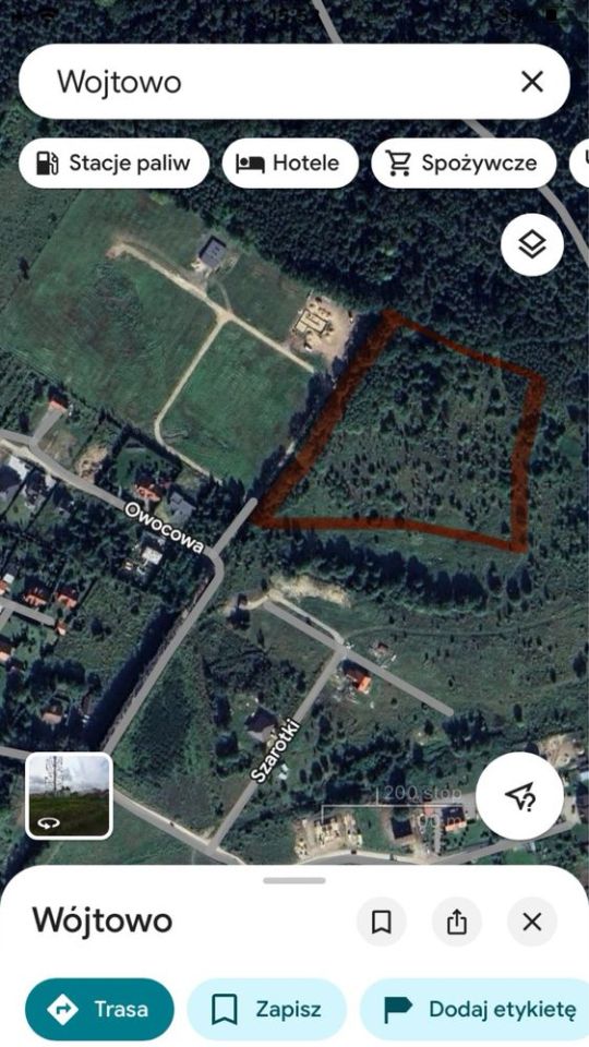 Działka budowlana Wójtowo