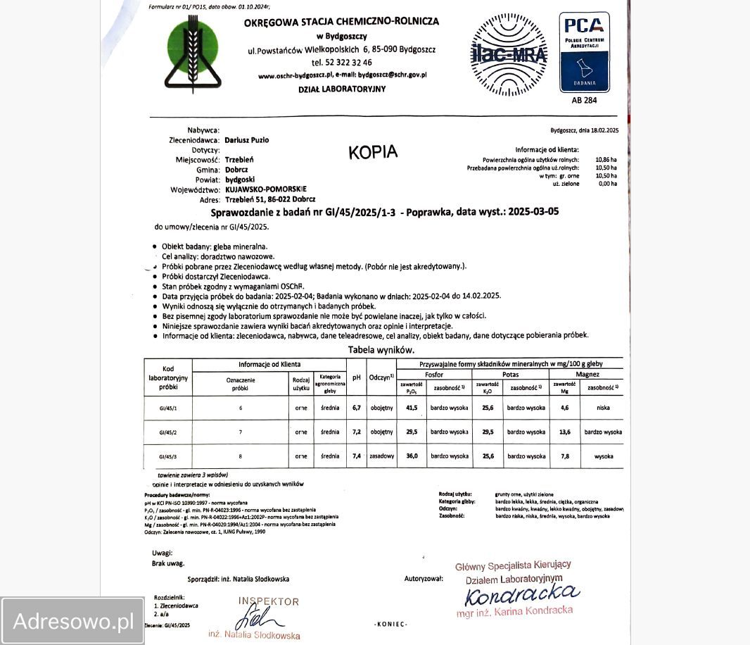 Działka rolna Trzebień. Zdjęcie 3