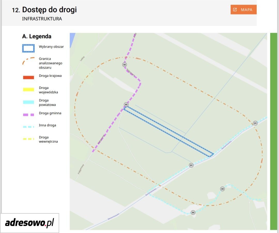 Działka rolno-budowlana Łąki, ul. Poligonowa. Zdjęcie 5