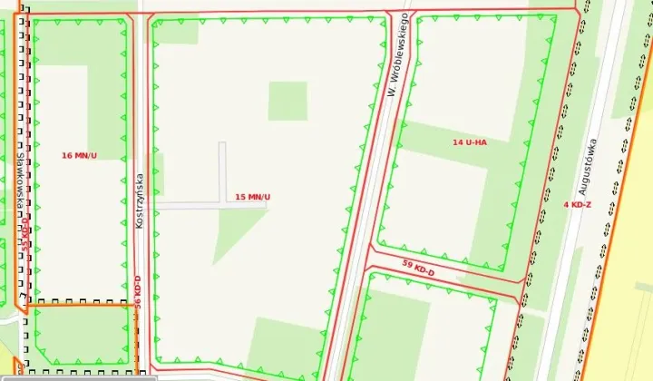 Działka inwestycyjna Warszawa Mokotów, ul. Walerego Wróblewskiego