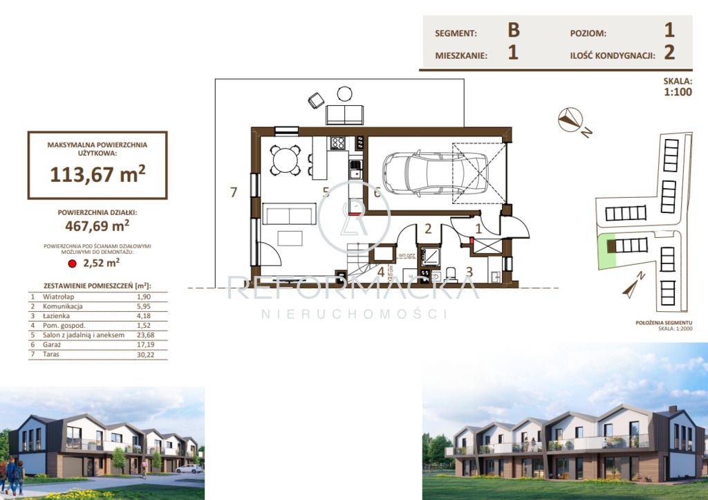 dom szeregowy, 5 pokoi Rzeszów Słocina. Zdjęcie 7