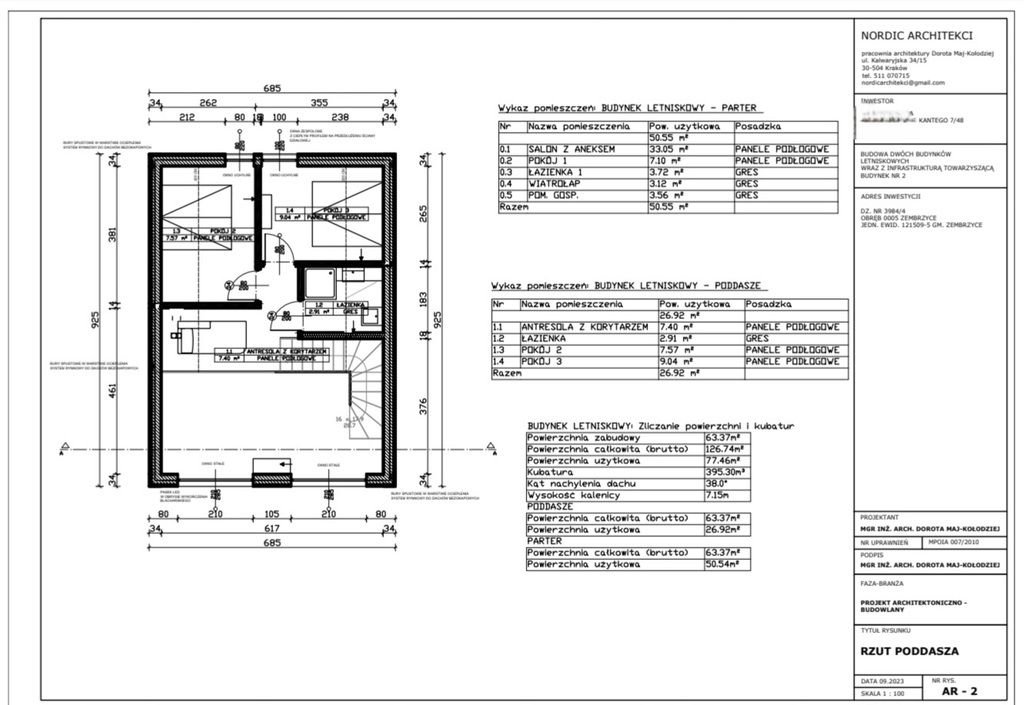 dom wolnostojący, 3 pokoje Zembrzyce. Zdjęcie 21