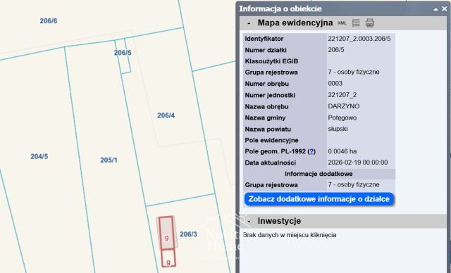 Działka budowlana Potęgowo. Zdjęcie 5