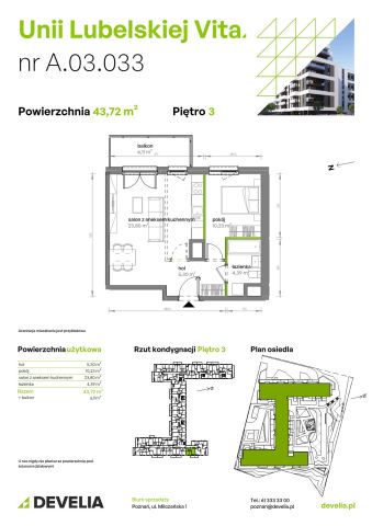 Mieszkanie 2-pokojowe Poznań Starołęka, ul. Unii Lubelskiej. Zdjęcie 7