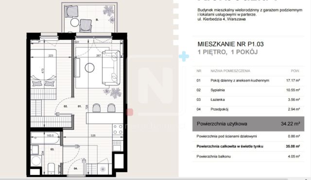 Mieszkanie 2-pokojowe Warszawa Mokotów, ul. Stanisława Kierbedzia. Zdjęcie 16