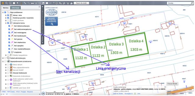 Działka budowlana Budy-Grzybek, ul. Potockiego. Zdjęcie 1