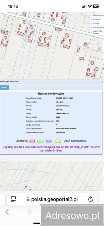 Działka siedliskowa Zawieprzyce. Zdjęcie 3